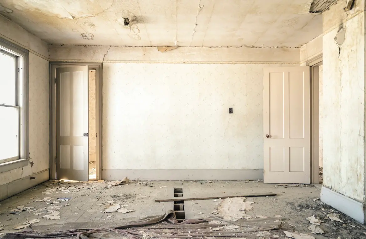 Waste disposal crew managing a cleanout project in North Terre Haute